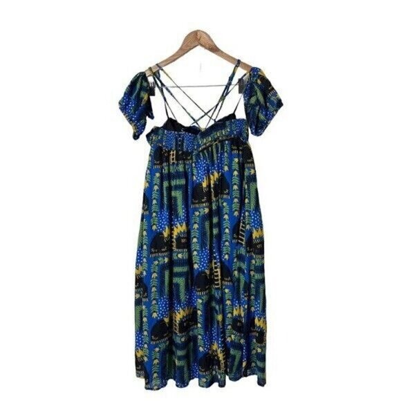 NWT Anthropologie Joao Incerti Strappy Bandeau Maxi Dress MP Petite M - Picture 5 of 9